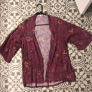 Wallflower - lightweight floral printed cardigan